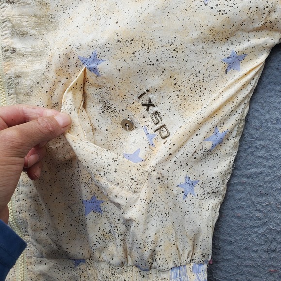 Vintage IXSPA Golf Jacket Women S Multi Performance Star Paint Splatter Full Zip - Picture 8 of 10